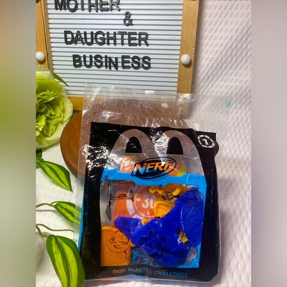 Nerf Other - McDonald's Toy NERF Disk Blaster Challenge!